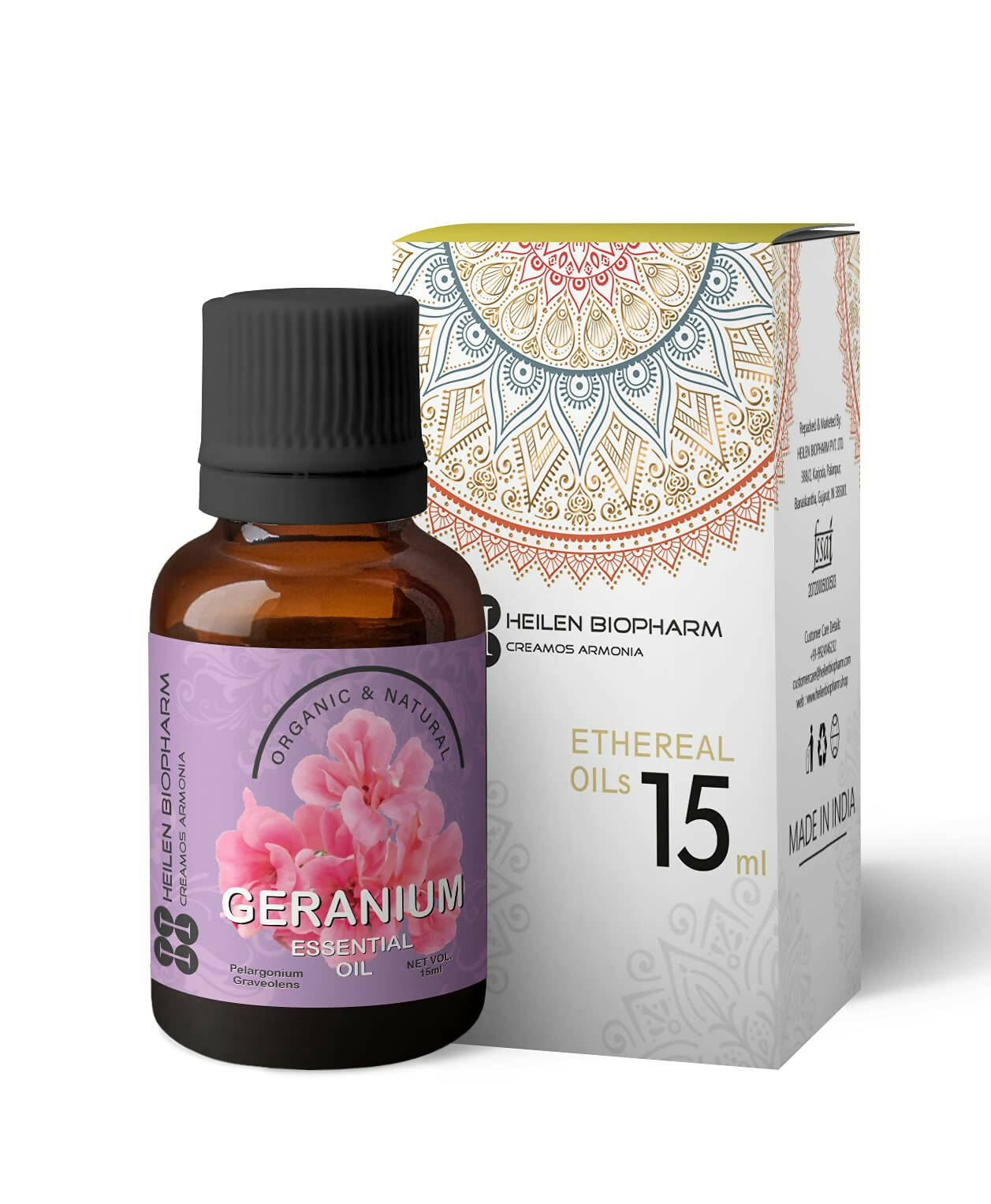 Heilen Biopharm Geranium Essential Oil | Grocsy