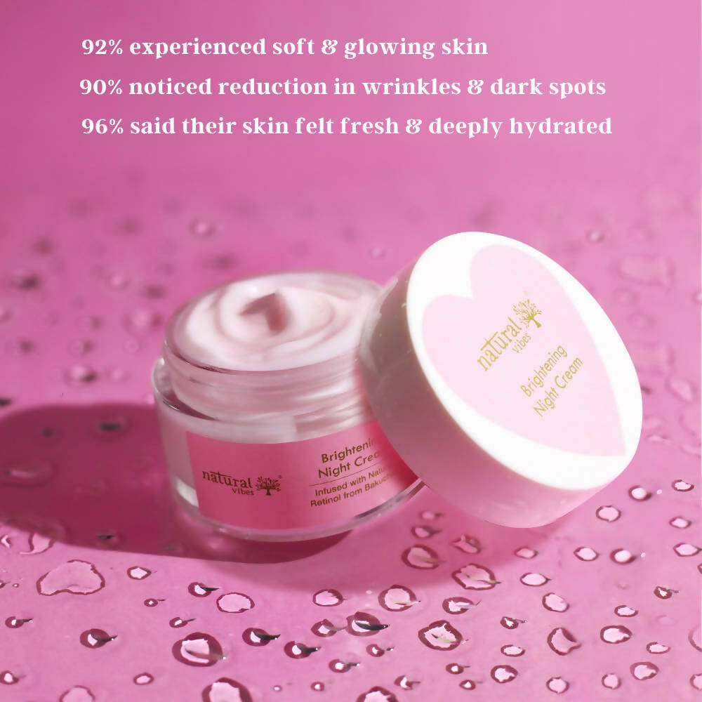 Natural Vibes Glow & Brightening Night Cream | Grocsy