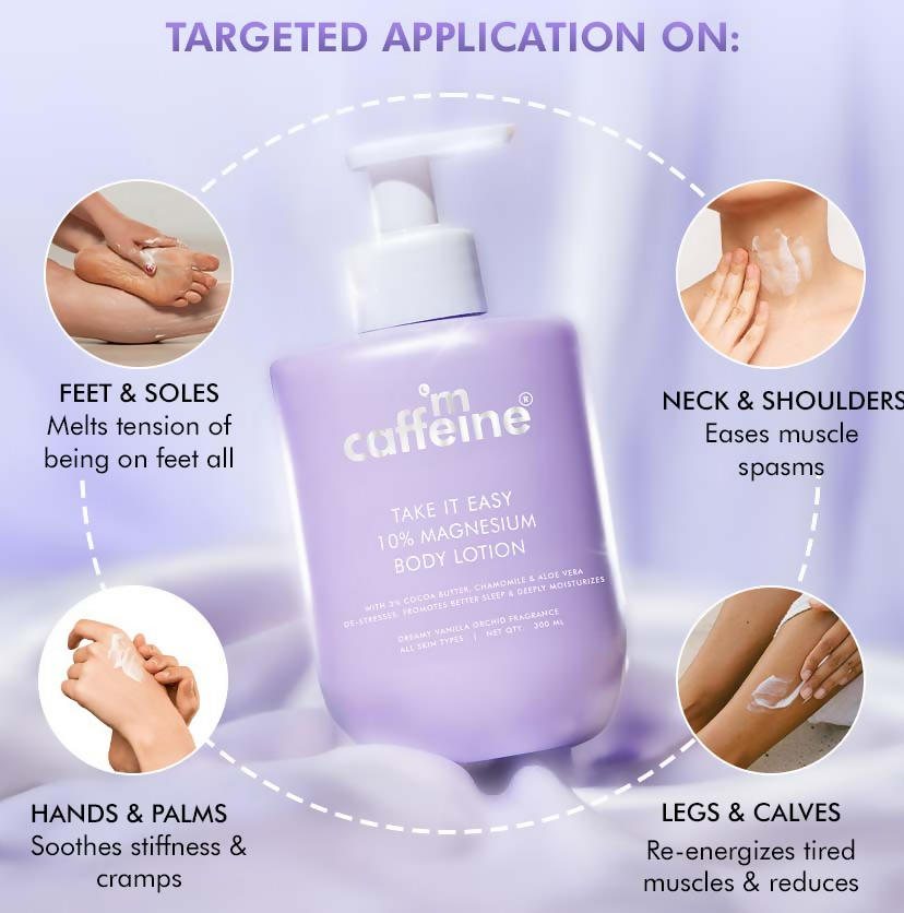 mCaffeine Take It Easy 10% Magnesium Body Lotion | Grocsy