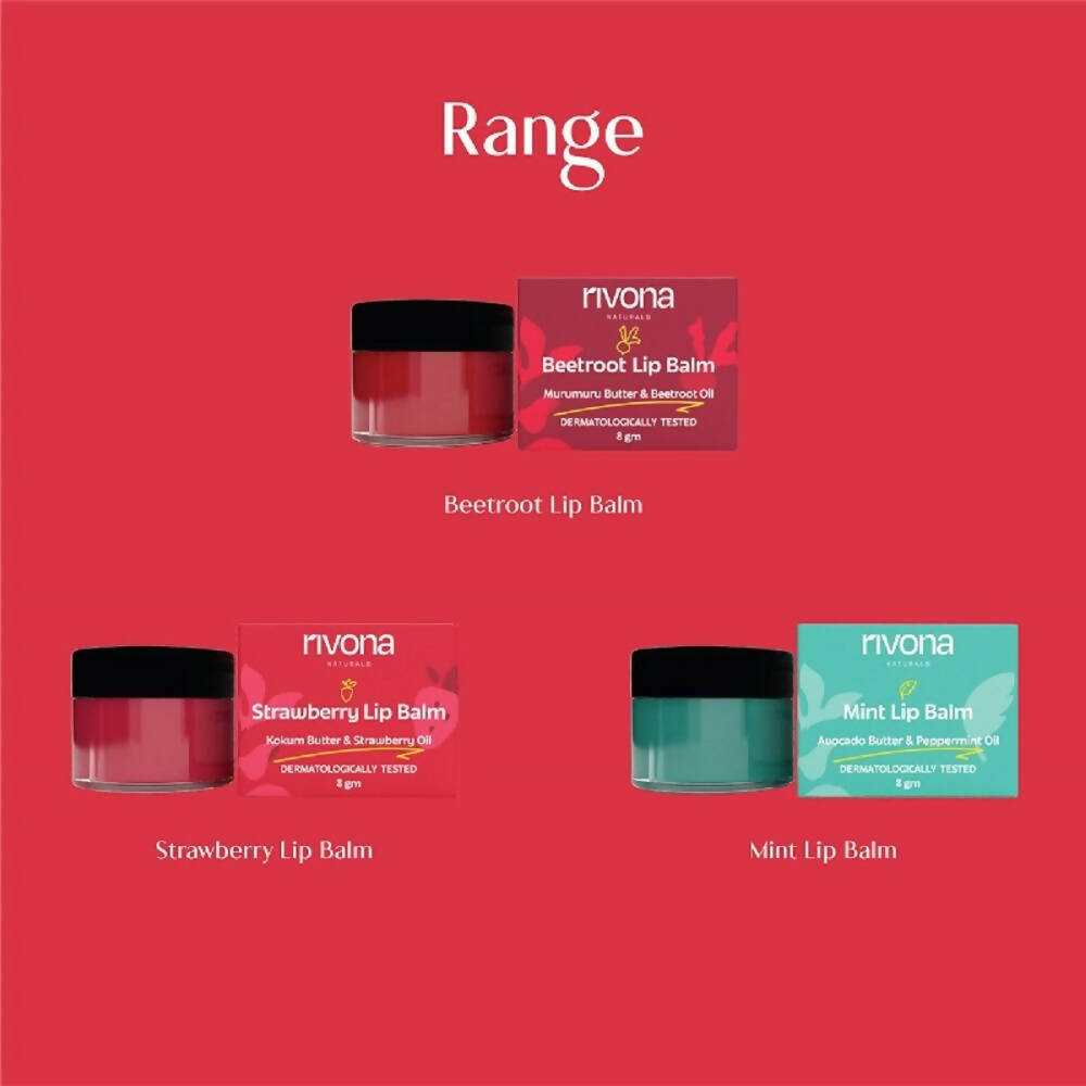 Rivona Naturals Beetroot Lip Balm | Grocsy