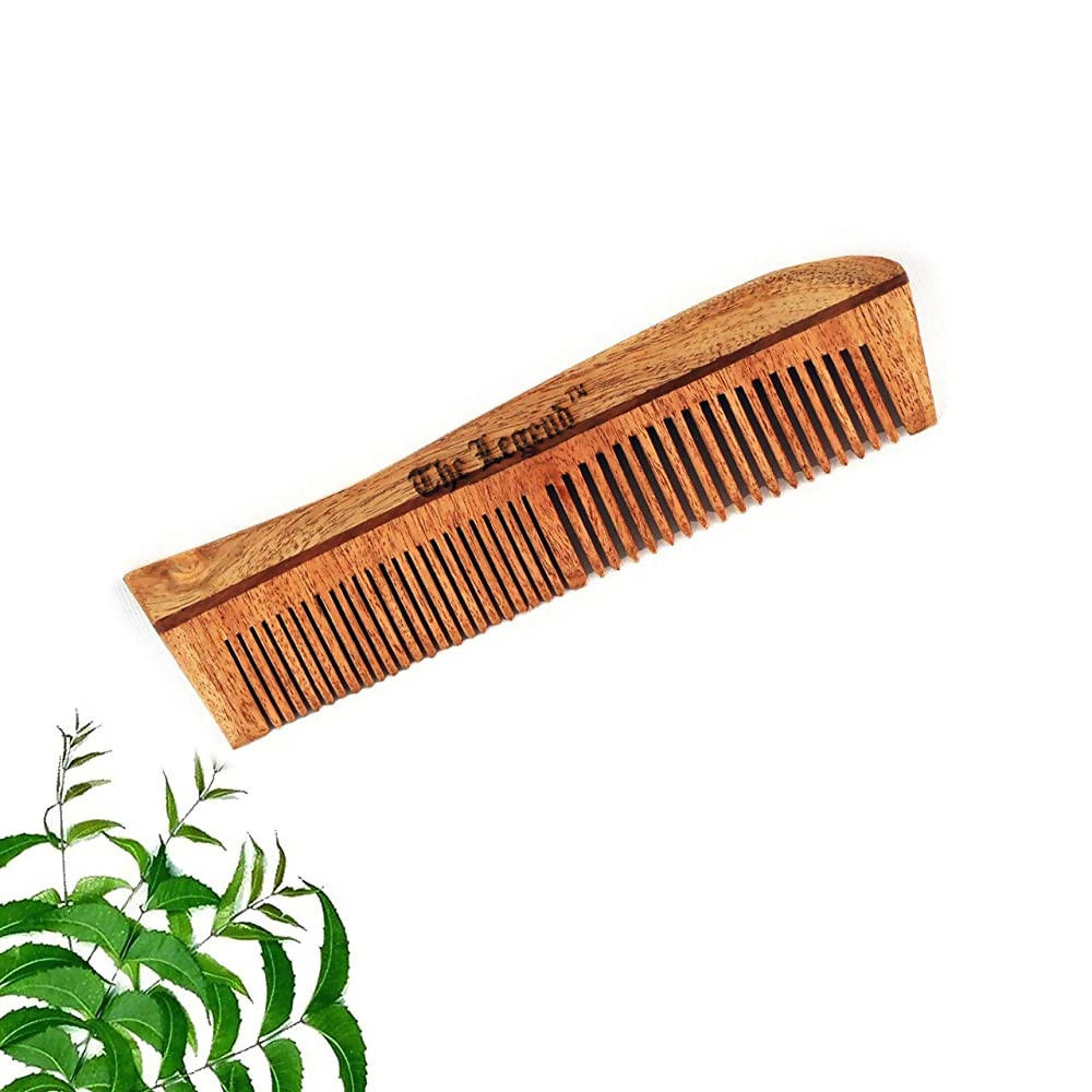 The Legend Organic Pure Neem Wood Comb Designer | Grocsy