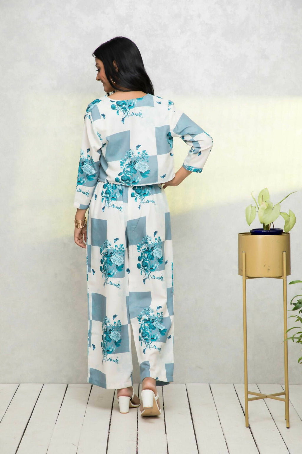 Myshka Women Multi Printed Summer Checks Co-Ords | Grocsy