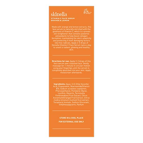 Skinella Vitamin C Face Serum Orange Lemon | Grocsy