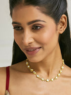 Nuyug 22K Gold-Plated Kundan & Pearl Studded Matha Patti Head Jewellery | Grocsy