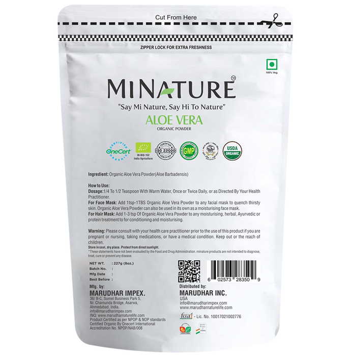 Minature Aloe Vera Organic Powder | Grocsy