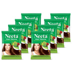 Neeta Henna Powder for Hair, Henna-Based Hair Color Natural Brown (Pack of 8) | Grocsy