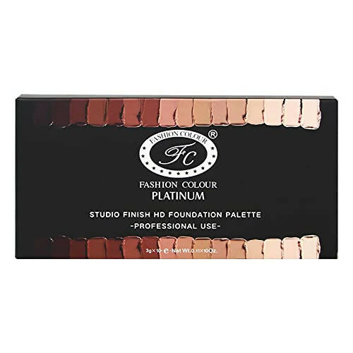 Fashion Colour Studio Finish HD Foundation Palette- 10 HD Cream Makeup Shades | Grocsy
