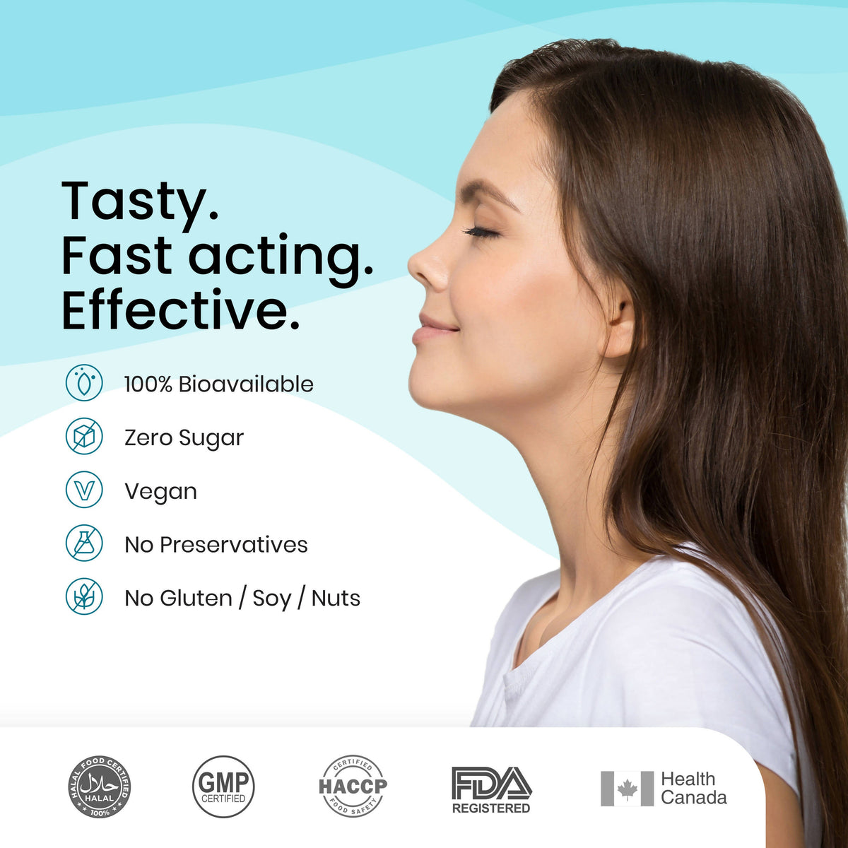 Wellbeing Nutrition Melts instant Throat Relief Oral Strips-Soothing Ginger Lemon Honey Flavor | Grocsy