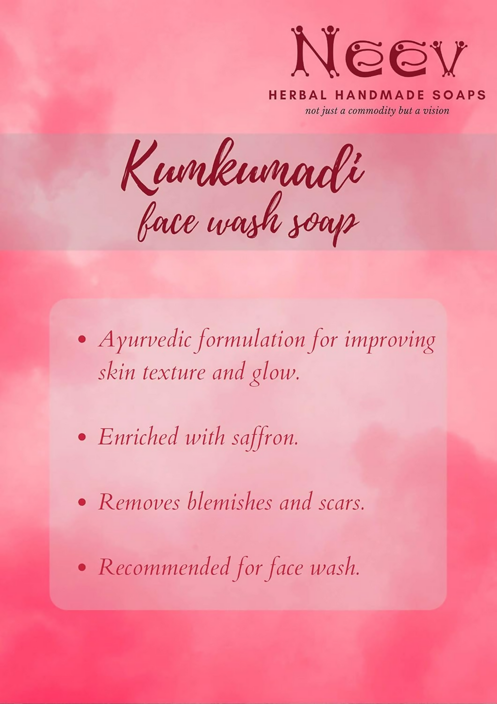Neev Herbal Handmade Kumkumadi Soaps | Grocsy