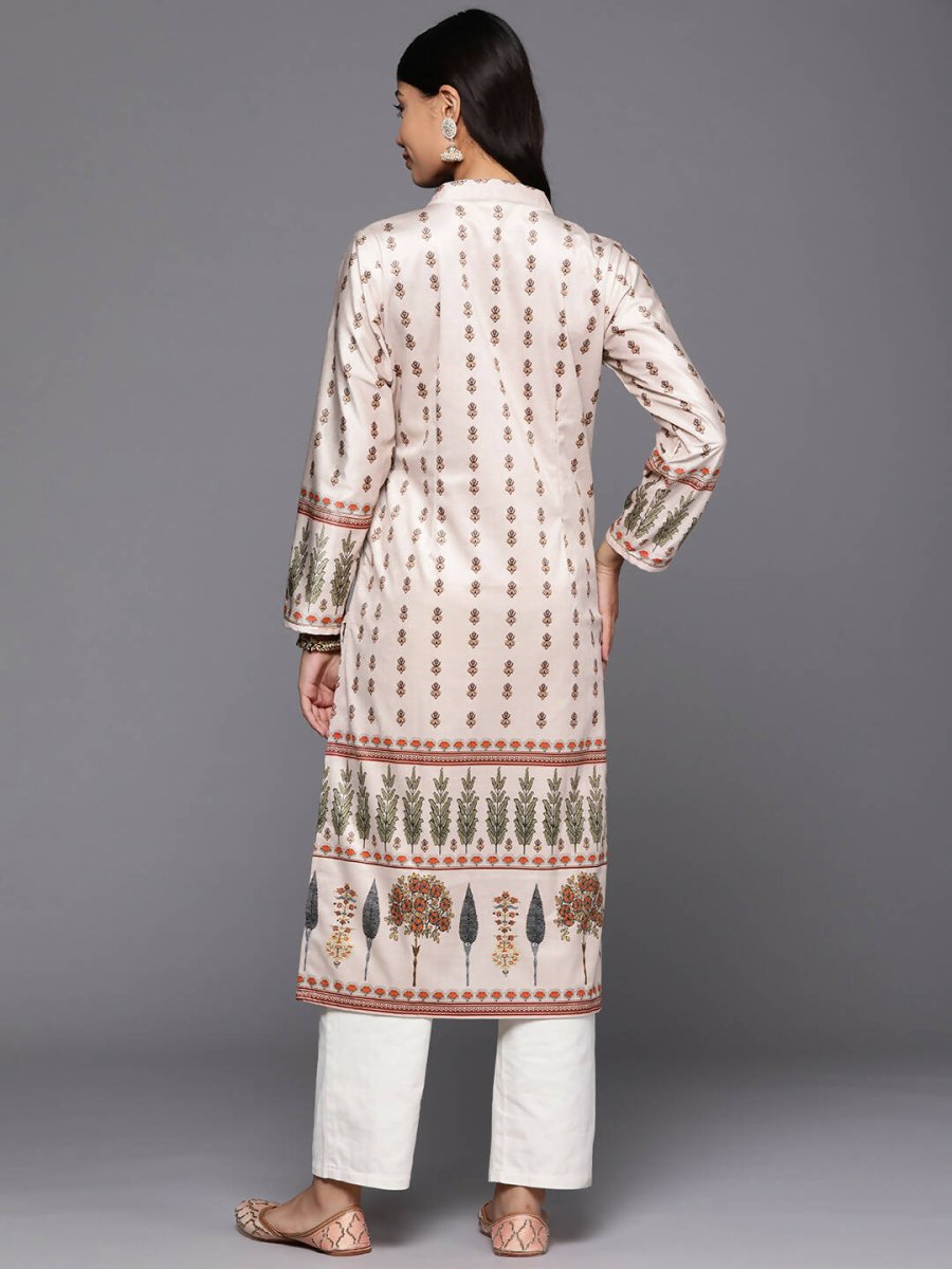 Ahalyaa Women's Traditional wear Kurta - Nude | Grocsy