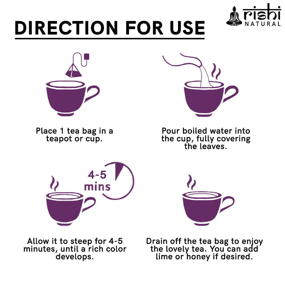 Rishi Natural Facial Hair Removal Tea | Grocsy