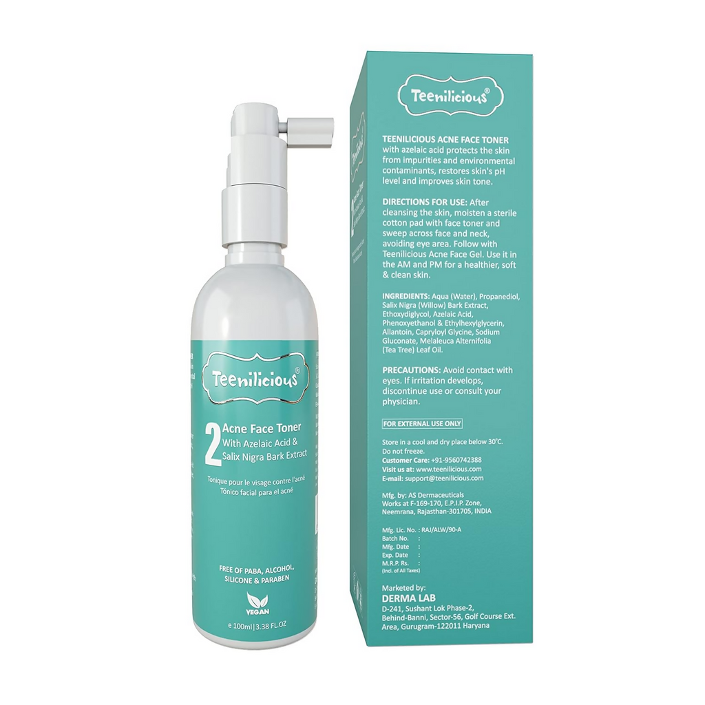 Teenilicious Acne Toner Tea Tree Oil With Azelaic Acid | Grocsy