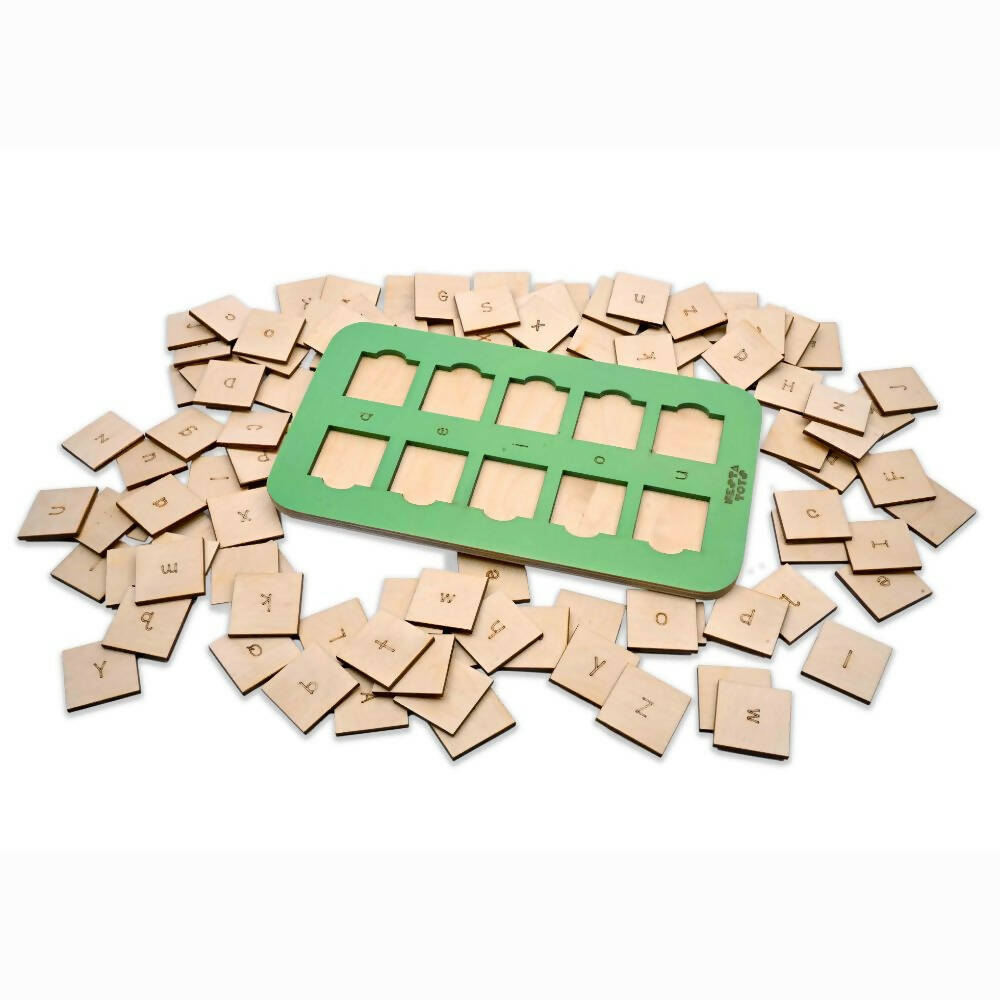 Nesta Toys CVC Board | 3 Letter Word Builder | Phonics Toy | Grocsy