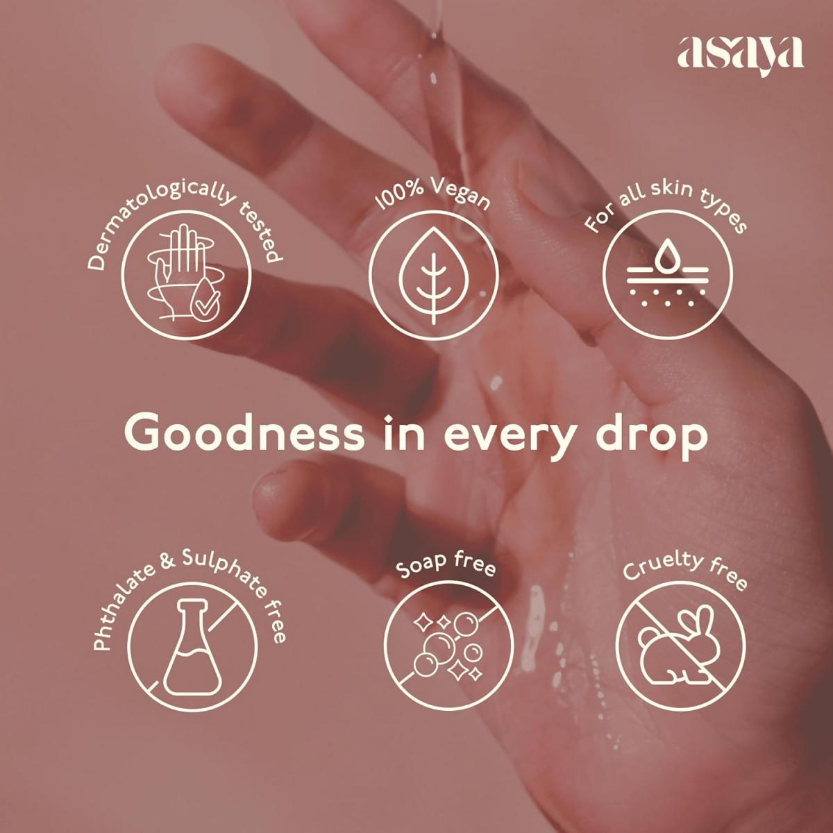 Asaya Deep Moisture Bath & Shower Oil Rejuvenates & Hydrates For All Skin Types | Grocsy