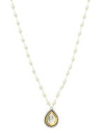 Beaded Kundan Necklace - Ruby Raang | Grocsy