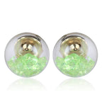 Trendoo Jewelry Gold-Polished Stylish Fancy Party Wear Pink Studs | Grocsy