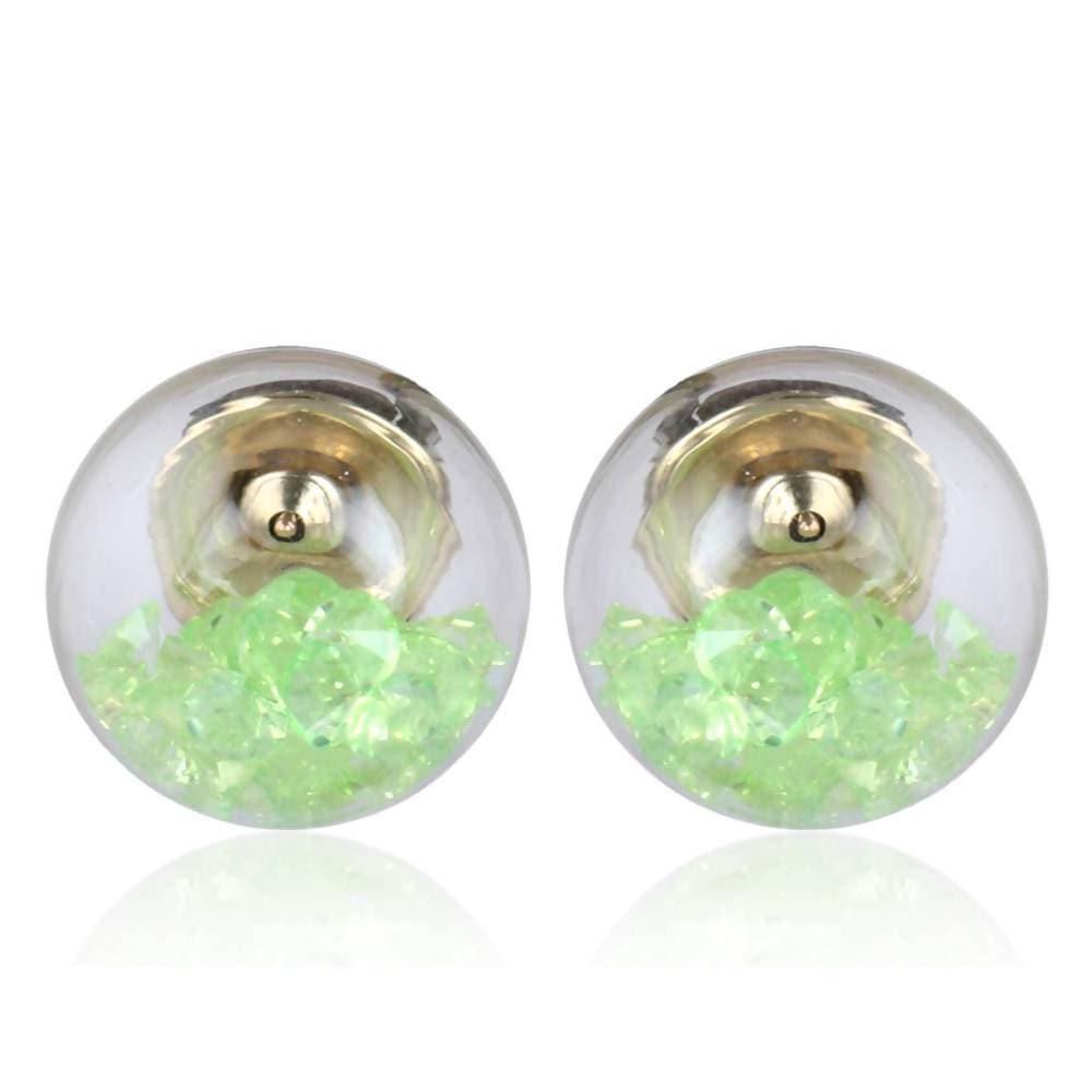Trendoo Jewelry Gold-Polished Stylish Fancy Party Wear Pink Studs | Grocsy