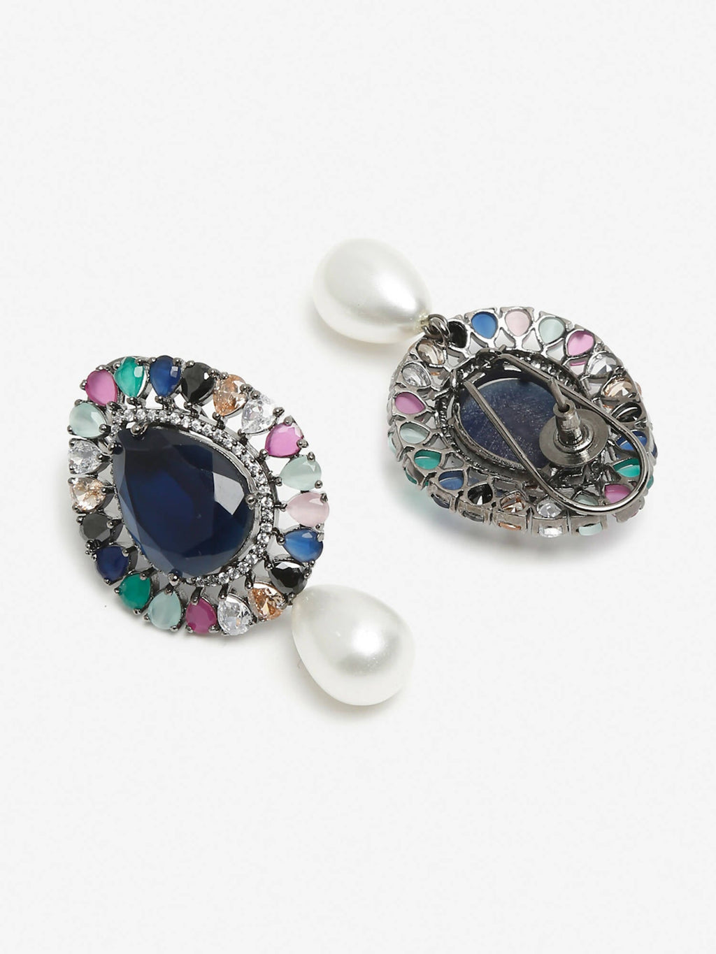Multicoloured Contemporary Studs Earrings - Ruby Raang | Grocsy