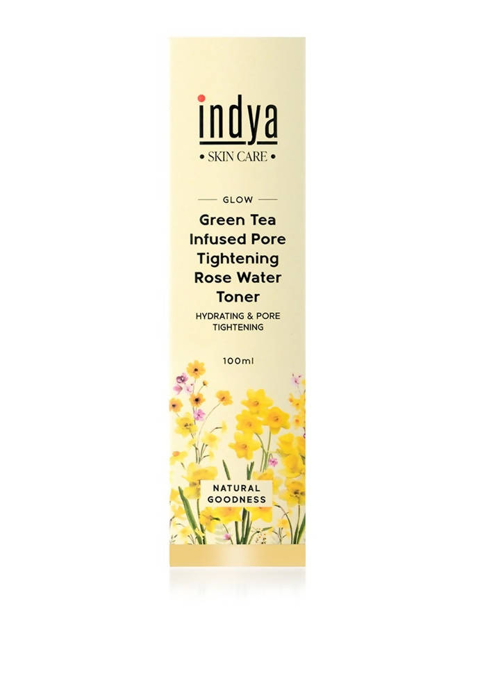 Indya Green Tea Infused Pore Tightening Rose Water Toner | Grocsy