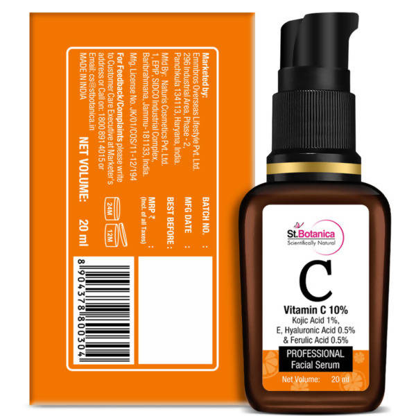 St.Botanica Vitamin C 10% Professional Face Serum | Grocsy