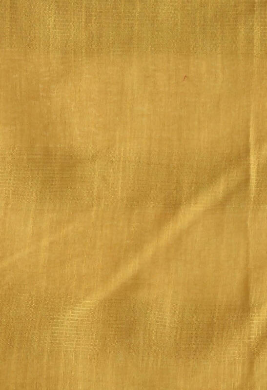 Mominos Fashion Moeza Golden Bhagalpuri Handloom 8 Line Ghichha Silk Saree with unstitched Blouse piece | Grocsy