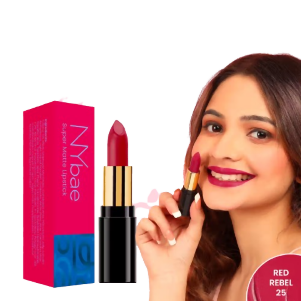 NY Bae Super Matte Lipstick - Red Rebel 25 | Grocsy