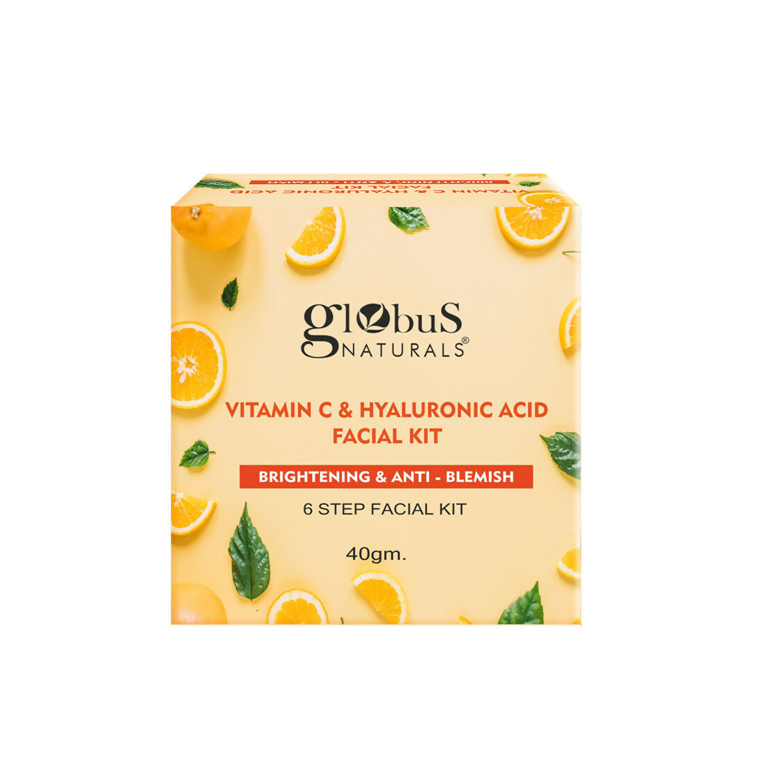 Globus Naturals Vitamin C & Hyaluronic Acid Facial Kit | Grocsy