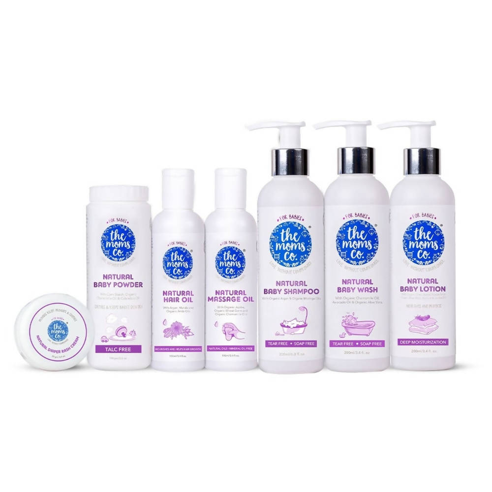 The Moms Co Baby Pampering Suitcase Kit | Grocsy