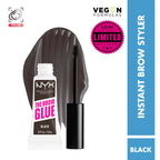NYX Professional Makeup The Brow Glue Instant Long-Hold Eyebrow Styler - Black | Grocsy