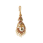 Nuyug 18K Gold Plated Ethereal Dual Color Maang Tikka | Grocsy