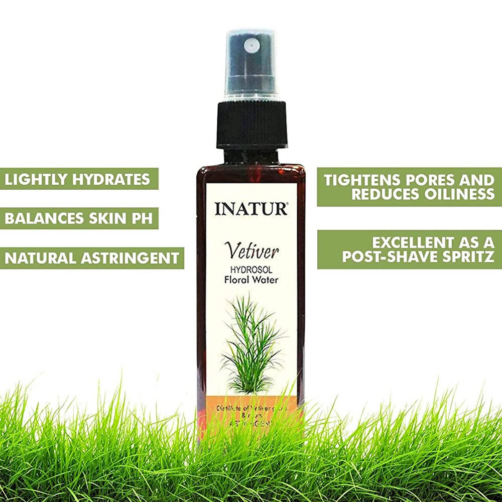 Inatur Vetiver Hydrosol Floral Water | Grocsy