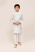 Joban Fashion Cotton Based Full Thread Work White Kurta With Straight Fit Pant | Grocsy
