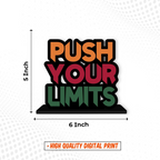 Artvibes Wooden Idols and Figurine Push Your Limit Quotes Table Decoration | Grocsy