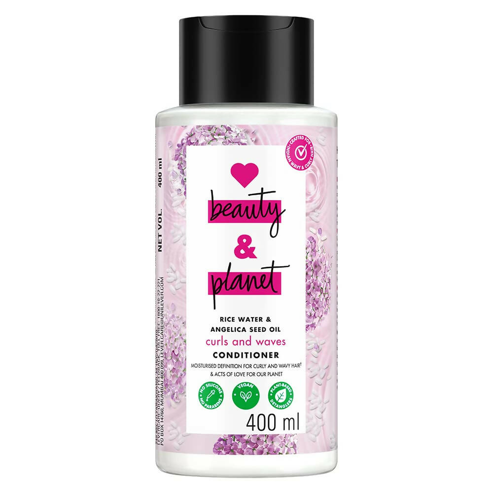 Love Beauty And Planet Rice Water & Angelica Seed Oil Curl & Waves Conditioner | Grocsy