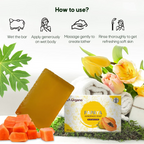 LA Organo Papaya Handmade Natural Bath Soap | Grocsy
