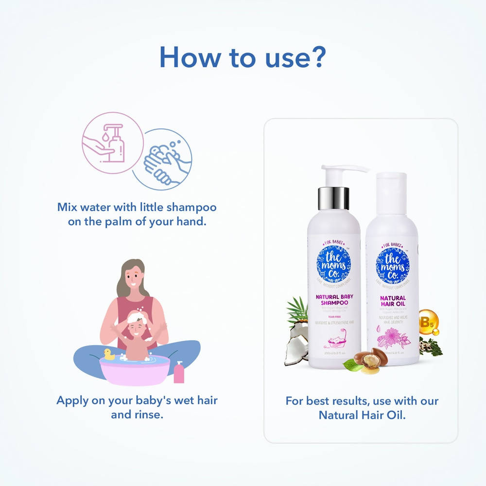 The Moms Co Natural Hair Care Essentials For Baby | Grocsy