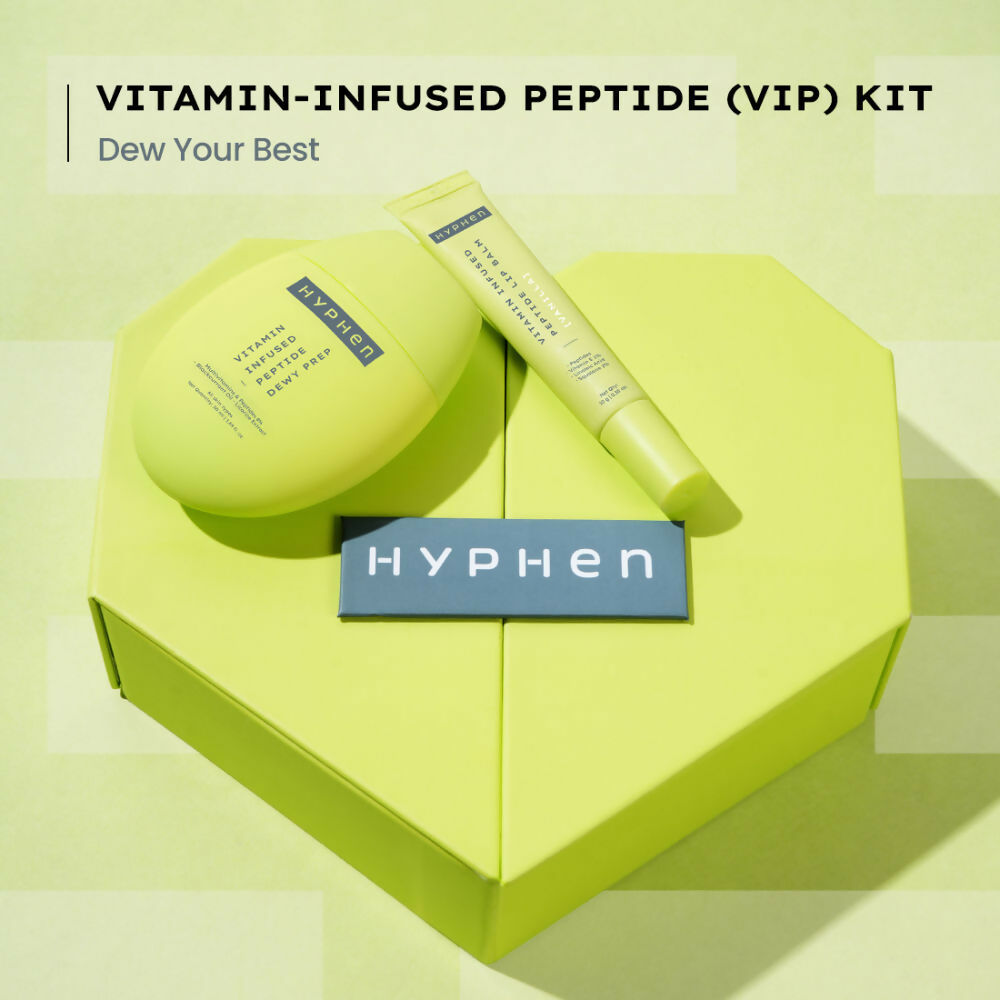 Hyphen By Kriti Sanon Vitamin Infused Peptide VIP Kit - Visible Dewy Glow & Moisturized, Juicy Lips | Grocsy