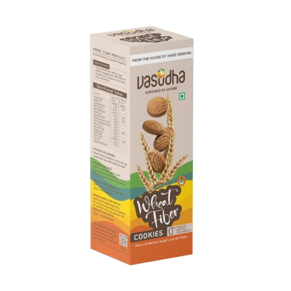 Vasudha Nurtured By Nature Wheat Fiber Millet Cookies | Grocsy