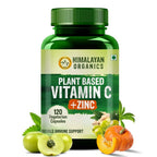 Himalayan Organics Plant Based Vitamin C + Zinc Double Immune Support Vegetarian Capsules | Grocsy