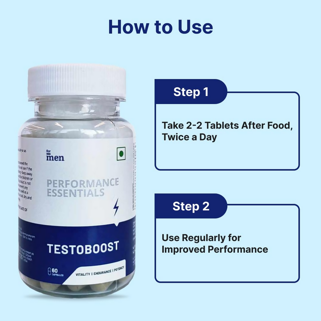 ForMen Testoboost Performance Essentials Capsules | Grocsy