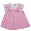 NammaBaby Baby Girl's A-Line Mini Frock Dress - Pink 114 | Grocsy