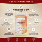 Beautywise Advanced Marine Collagen Anti-Aging Powder - Glutathione, HA & Biotin - Mango-Peach | Grocsy
