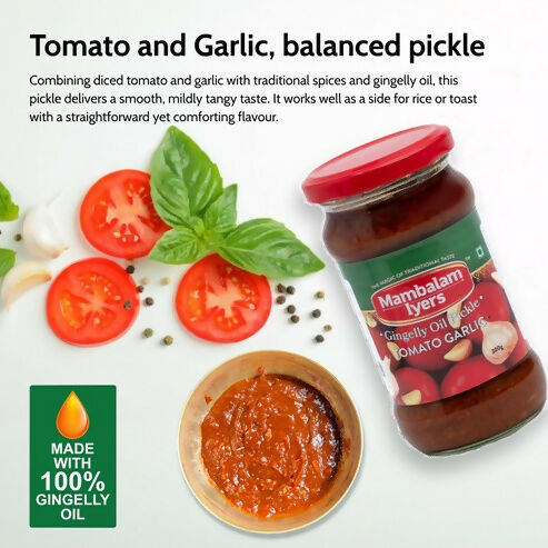 Mambalam Iyers Tomato Garlic Pickle | Grocsy