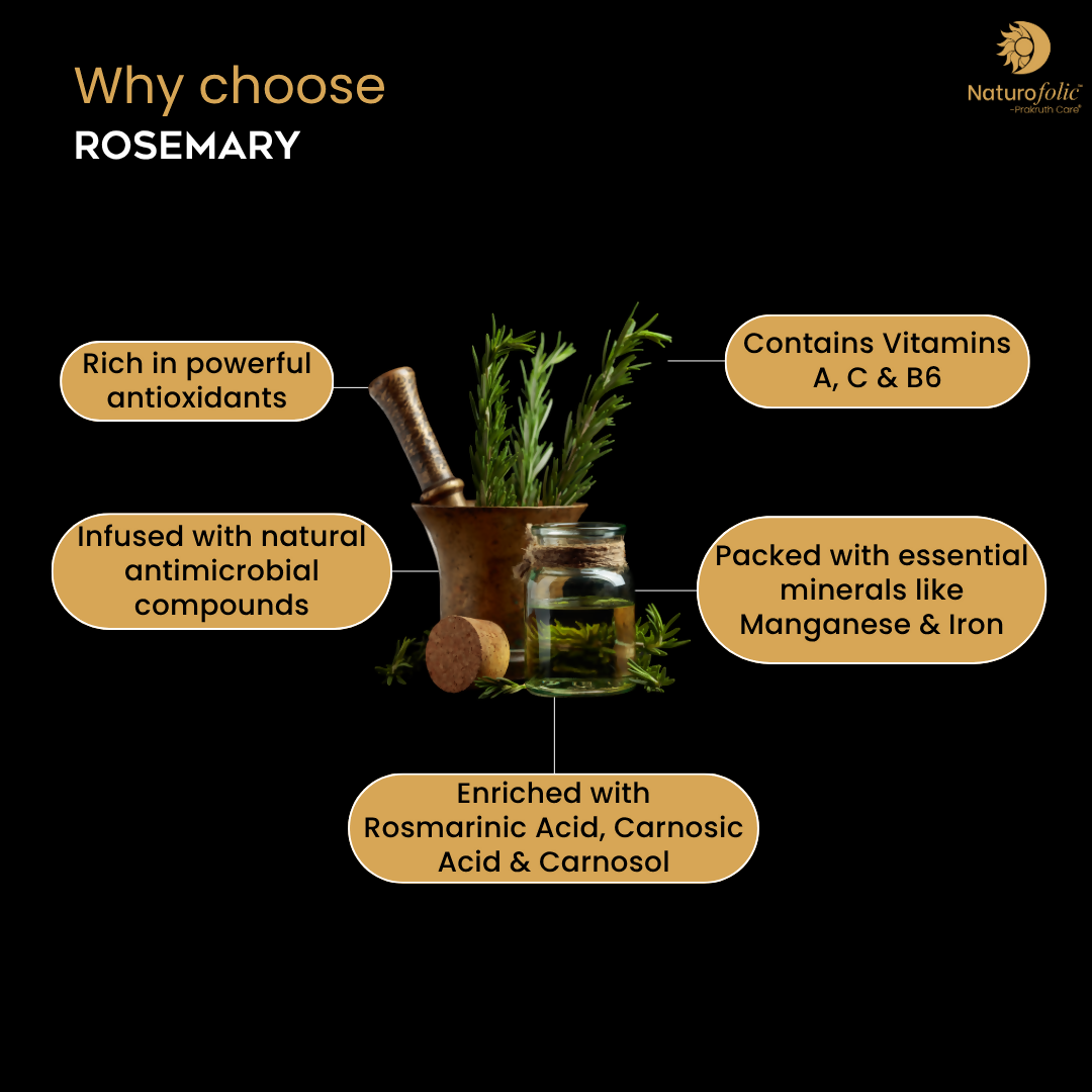 Prakruth Care Ayurvedic Inspired Rosemary Hair Oil | Grocsy