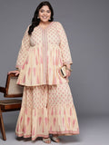 Ahalyaa Women's Traditional wear Co-ords - Tan | Grocsy