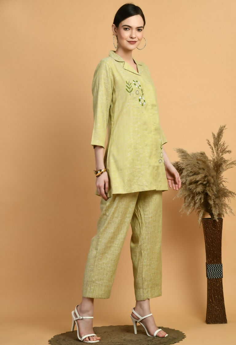 Joban Fashion L.Green Cotton Kurta Set | Grocsy
