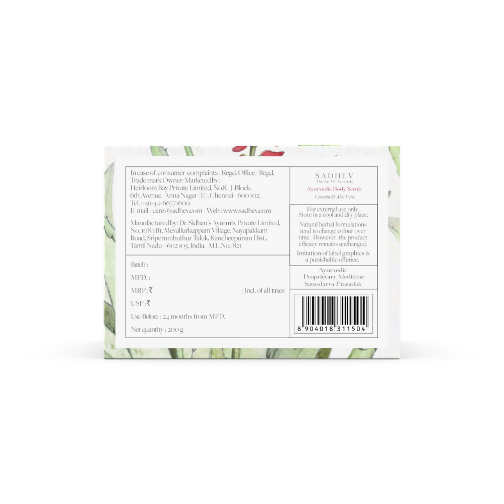 Sadhev Ayurvedic Body Scrub | Grocsy