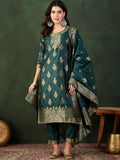 Sangria Woven Design Kurta & Trouser With Dupatta | Grocsy