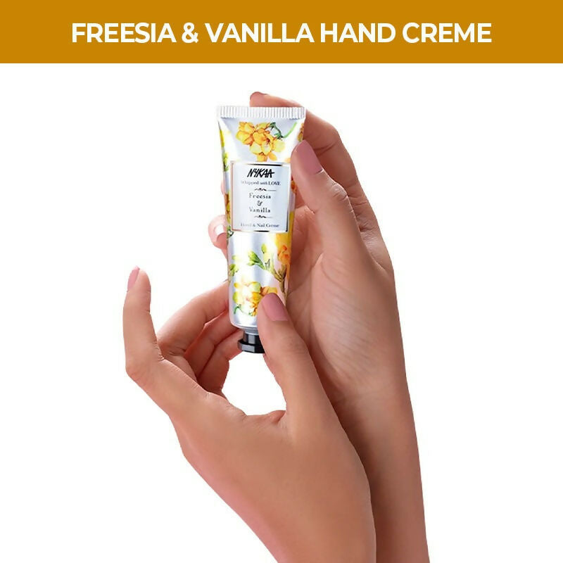 Nykaa Freesia & Vanilla Hand & Nail Creme | Grocsy