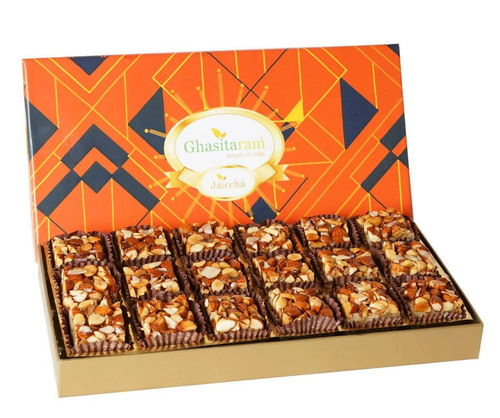 Ghasitaram Sugarfree Almond Delight in Premium Box | Grocsy